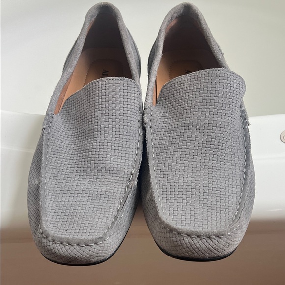 Alfani Gray Textured Men's Loafers - Picture 1 of 5